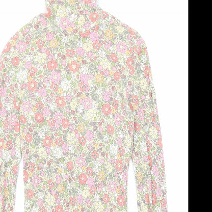 H&M Womens Multicoloured Fair Isle Cotton Bodysuit One-Piece Size S Snap