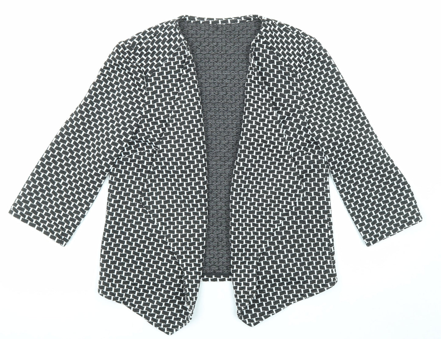 Womens UK Size 10 Marks and Spencer Black Kimono Coat