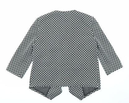 Womens UK Size 10 Marks and Spencer Black Kimono Coat