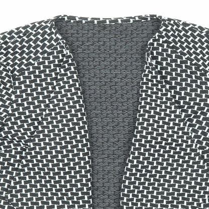 Womens UK Size 10 Marks and Spencer Black Kimono Coat