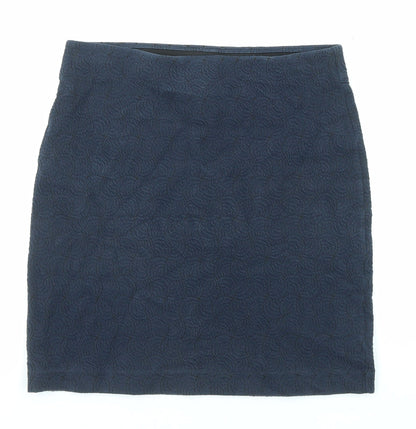 Esprit Womens Blue Geometric Cotton Bandage Skirt Size XS