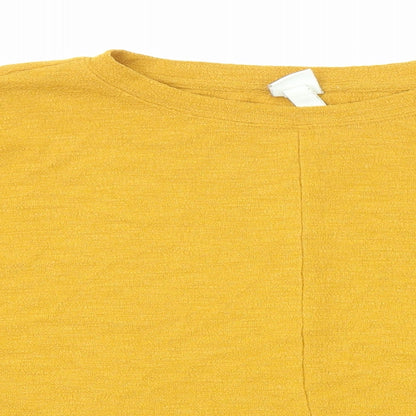 Womens UK Size S H&M Yellow Basic Blouse