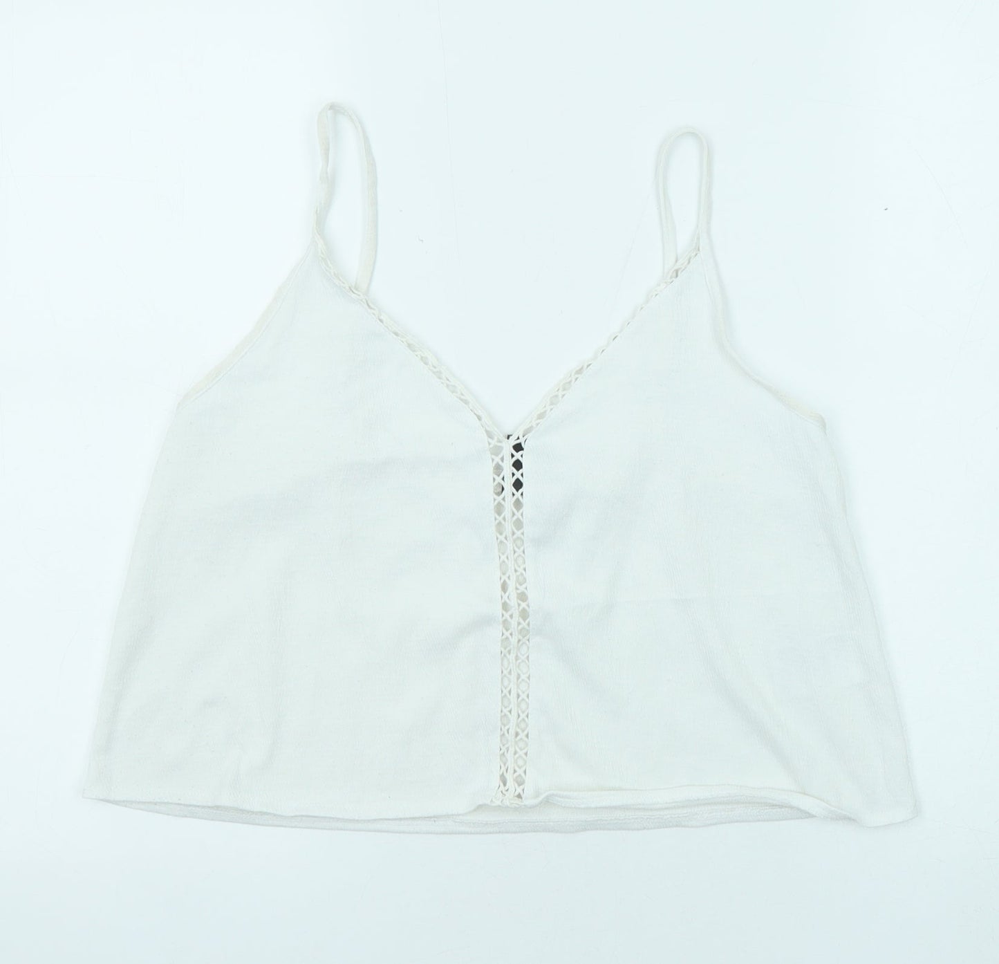 Womens UK Size S Divided by H&M White Camisole Tank