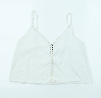 Womens UK Size S Divided by H&M White Camisole Tank