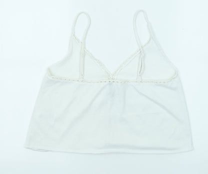 Womens UK Size S Divided by H&M White Camisole Tank