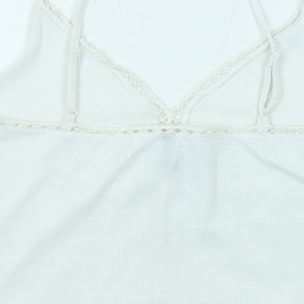 Womens UK Size S Divided by H&M White Camisole Tank