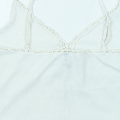 Womens UK Size S Divided by H&M White Camisole Tank