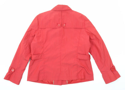 Klass Womens Red Jacket Size 18 Button