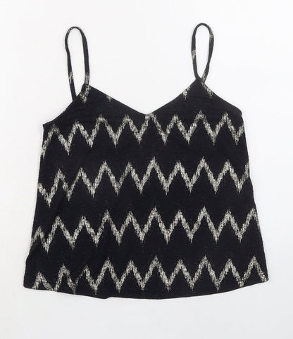 Womens UK Size 6 Topshop Black Camisole Tank