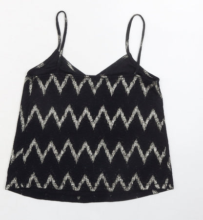 Womens UK Size 6 Topshop Black Camisole Tank