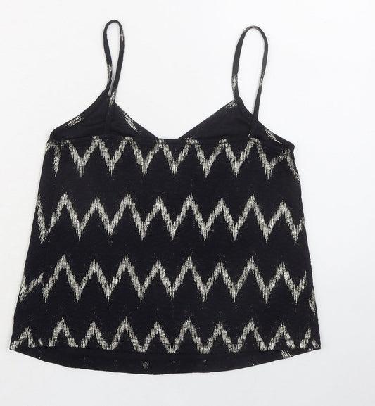 Womens UK Size 6 Topshop Black Camisole Tank
