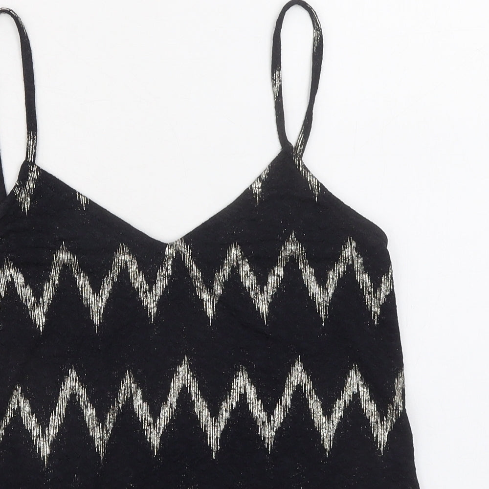 Womens UK Size 6 Topshop Black Camisole Tank