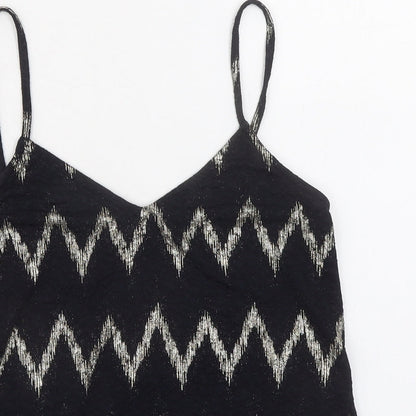 Womens UK Size 6 Topshop Black Camisole Tank
