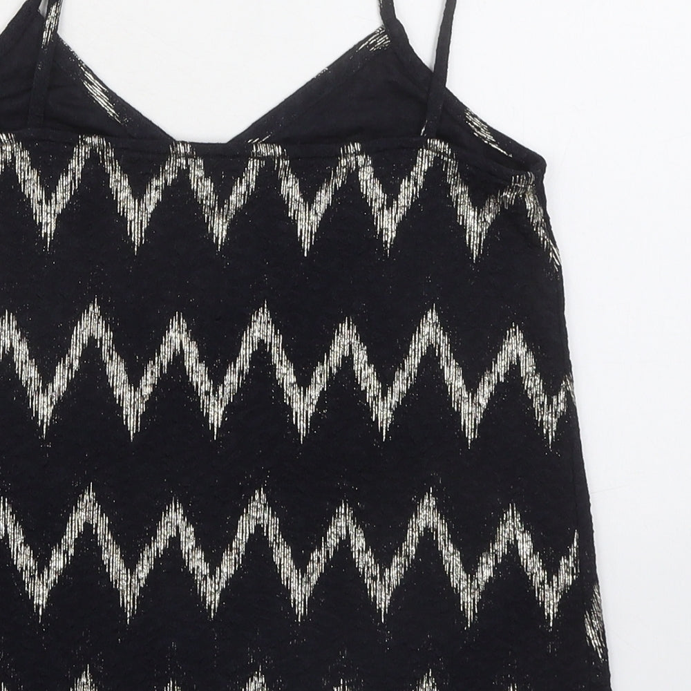 Womens UK Size 6 Topshop Black Camisole Tank