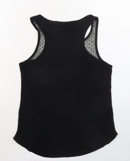 Womens UK Size M H&M Black Basic Tank