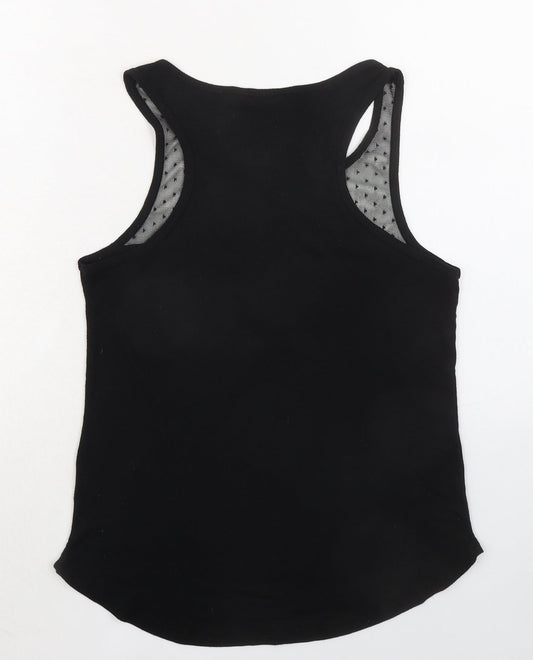 Womens UK Size M H&M Black Basic Tank