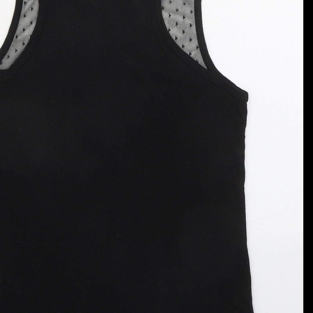 Womens UK Size M H&M Black Basic Tank