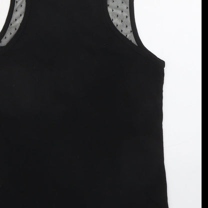 Womens UK Size M H&M Black Basic Tank