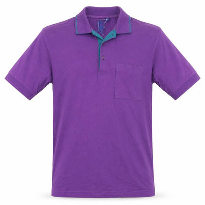 Mens UK Size M Old Salt Purple  Button-Up Short Sleeve Casual Shirt