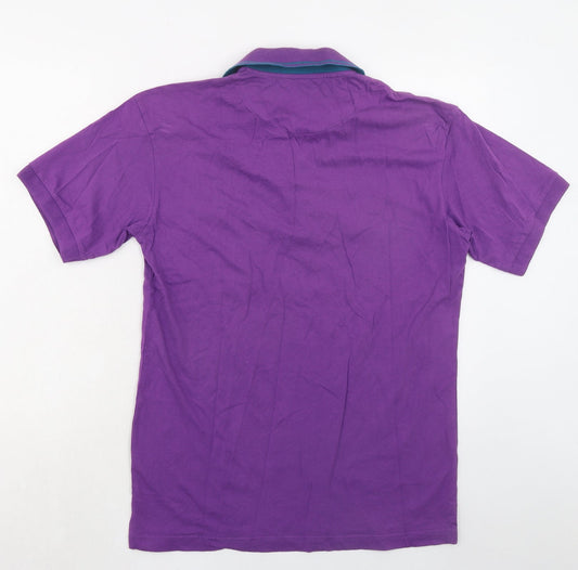 Mens UK Size M Old Salt Purple  Button-Up Short Sleeve Casual Shirt
