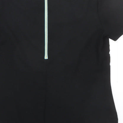 Womens UK Size 10 Oasis Black Basic Blouse