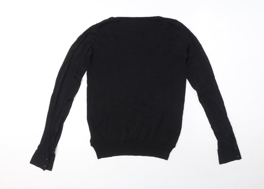 Womens UK Size L Zara Black Pullover Jumper