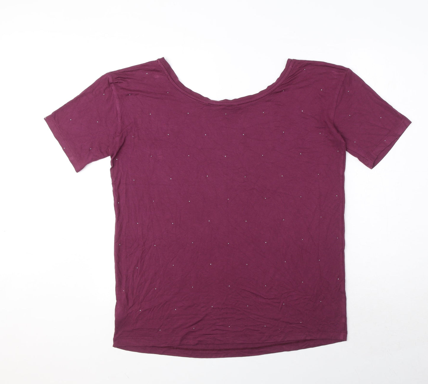 Womens UK Size 8 NEXT Purple Basic T-Shirt