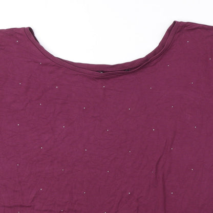 Womens UK Size 8 NEXT Purple Basic T-Shirt