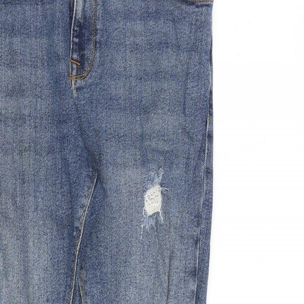 ASOS Womens Blue Cotton Skinny Jeans Size 34 in L30 in Slim Zip