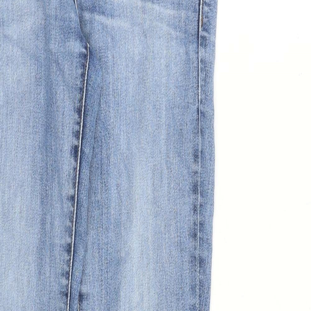 Uniqlo Womens Blue Cotton Skinny Jeans Size 30 in L31 in Slim Zip