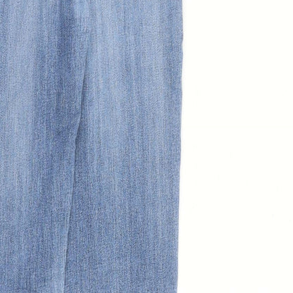 Uniqlo Womens Blue Cotton Skinny Jeans Size 30 in L31 in Slim Zip