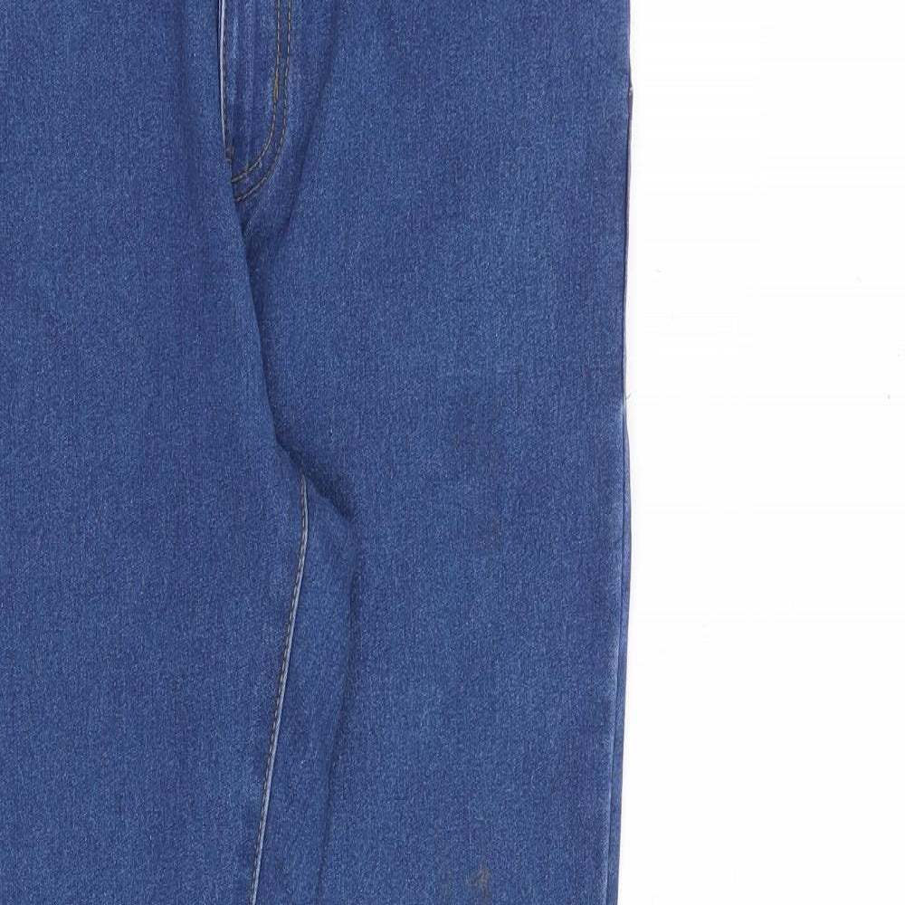 Denim & Co. Womens Blue Cotton Skinny Jeans Size 14 L29 in Regular Zip
