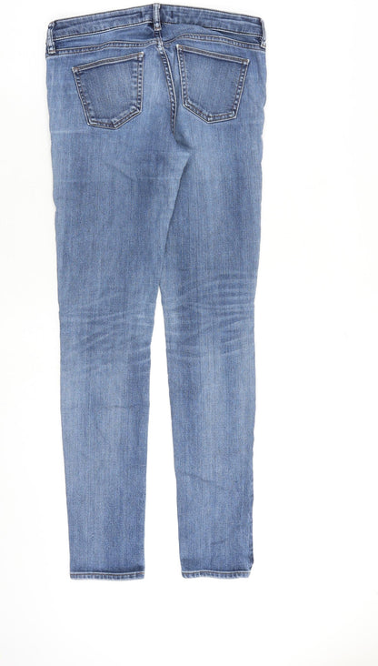 Uniqlo Womens Blue Cotton Skinny Jeans Size 28 in L30 in Slim Zip