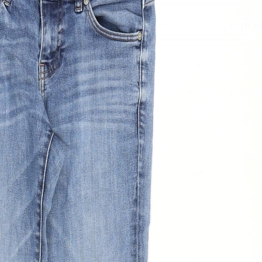 Uniqlo Womens Blue Cotton Skinny Jeans Size 28 in L30 in Slim Zip