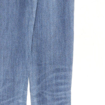 Uniqlo Womens Blue Cotton Skinny Jeans Size 28 in L30 in Slim Zip