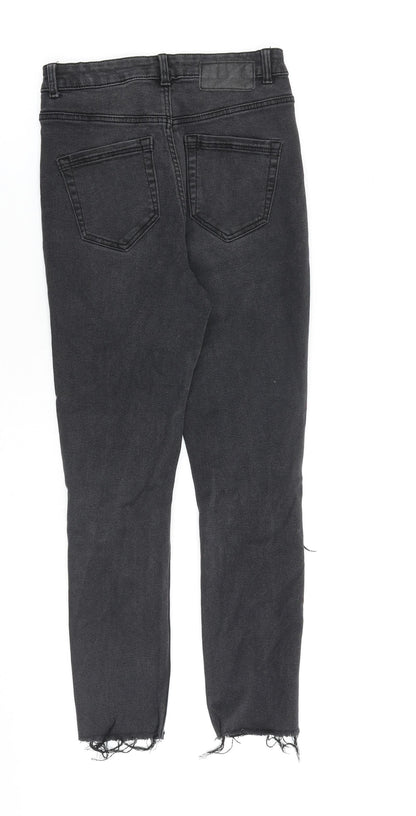 Womens UK Size XS Pieces Regular Fit Skinny Grey Jeans