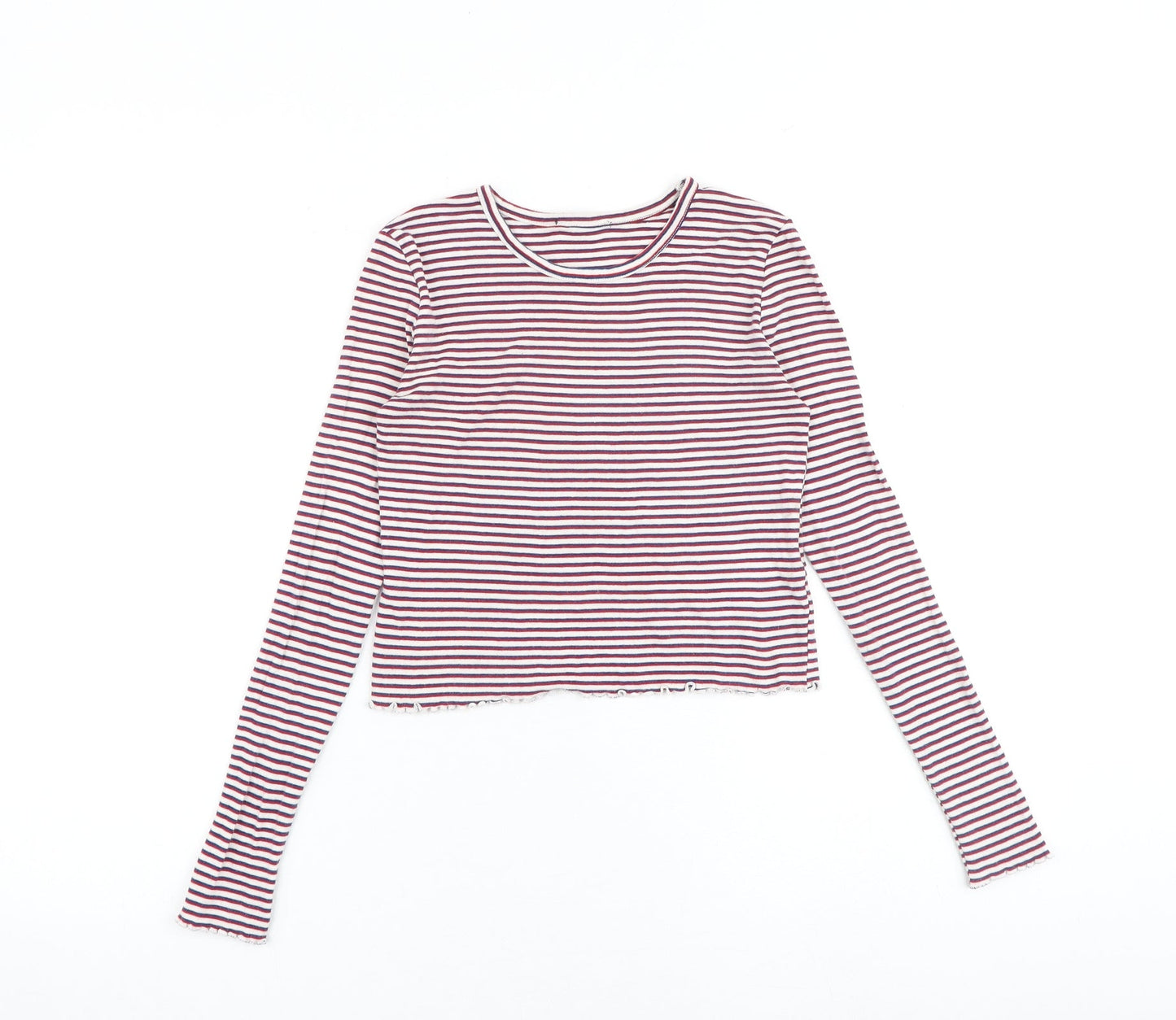 Womens UK Size 4 Topshop Multicoloured Basic T-Shirt