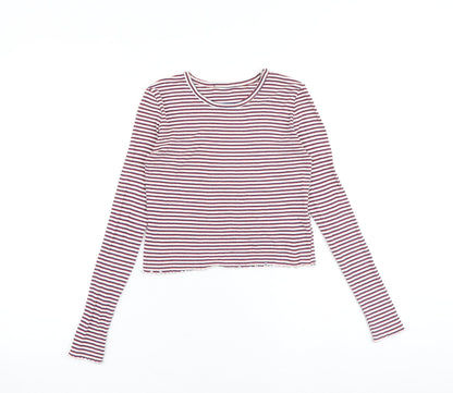 Womens UK Size 4 Topshop Multicoloured Basic T-Shirt