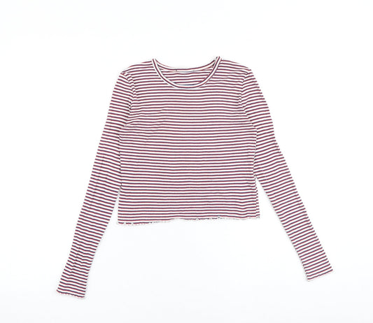 Womens UK Size 4 Topshop Multicoloured Basic T-Shirt
