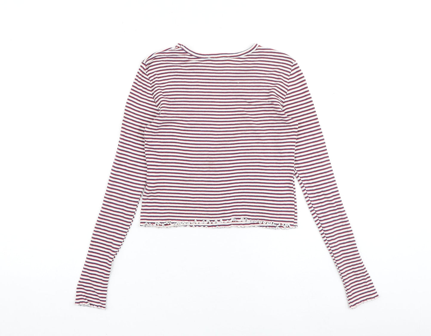 Womens UK Size 4 Topshop Multicoloured Basic T-Shirt