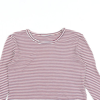 Womens UK Size 4 Topshop Multicoloured Basic T-Shirt