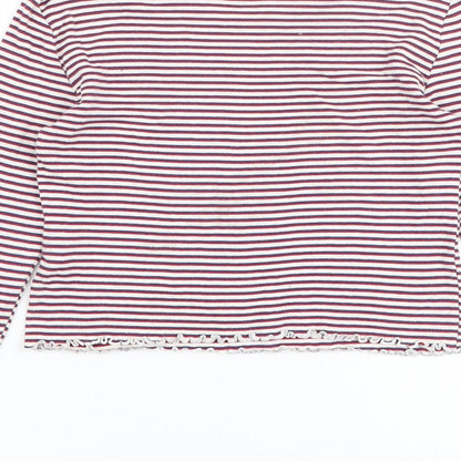 Womens UK Size 4 Topshop Multicoloured Basic T-Shirt