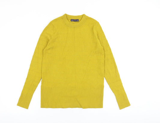 Womens UK Size 14 Marks and Spencer Yellow Pullover Jumper