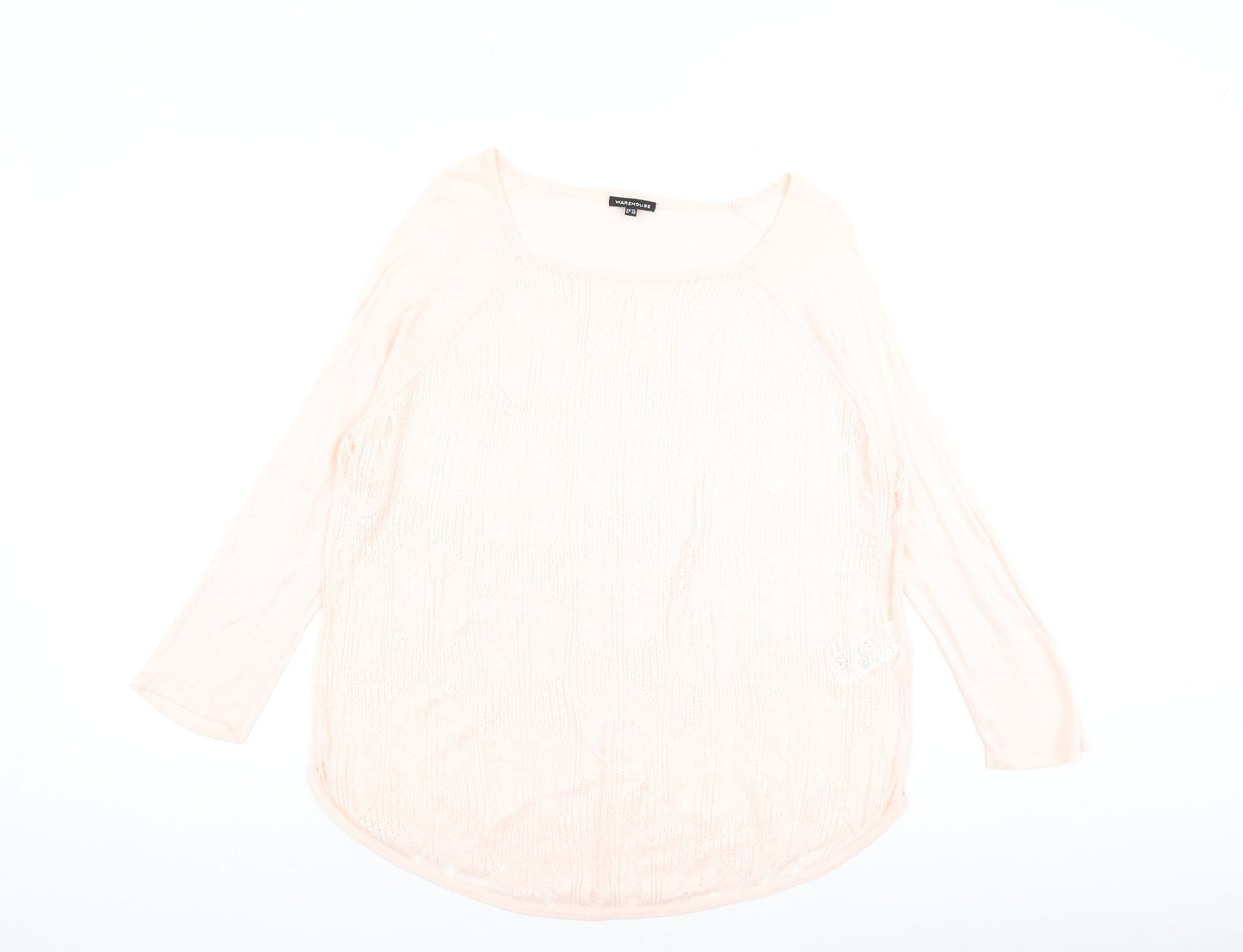 Womens UK Size 14 Warehouse Pink Pullover Jumper