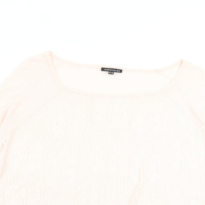 Womens UK Size 14 Warehouse Pink Pullover Jumper