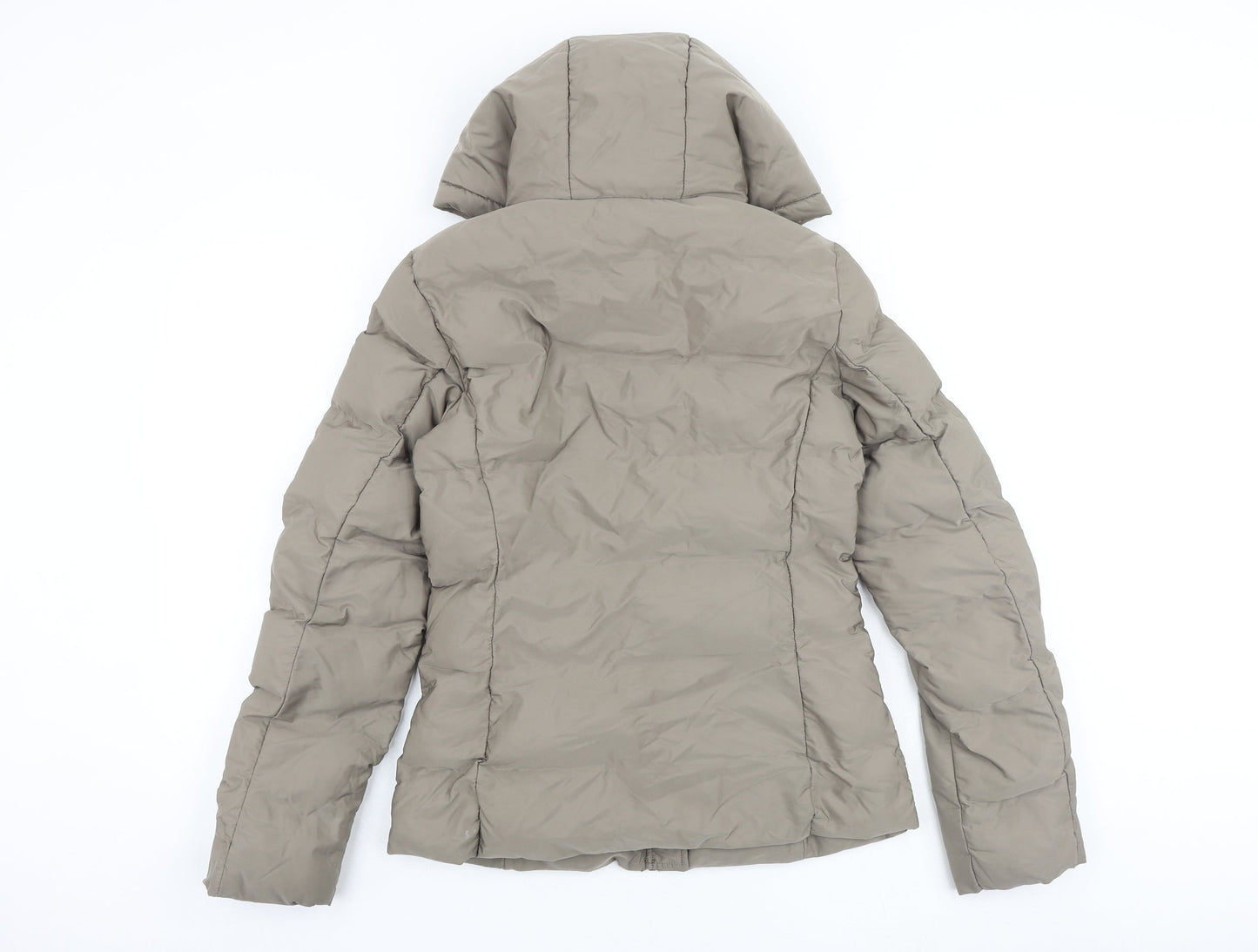 Womens UK Size XS Zara Grey Puffer Jacket