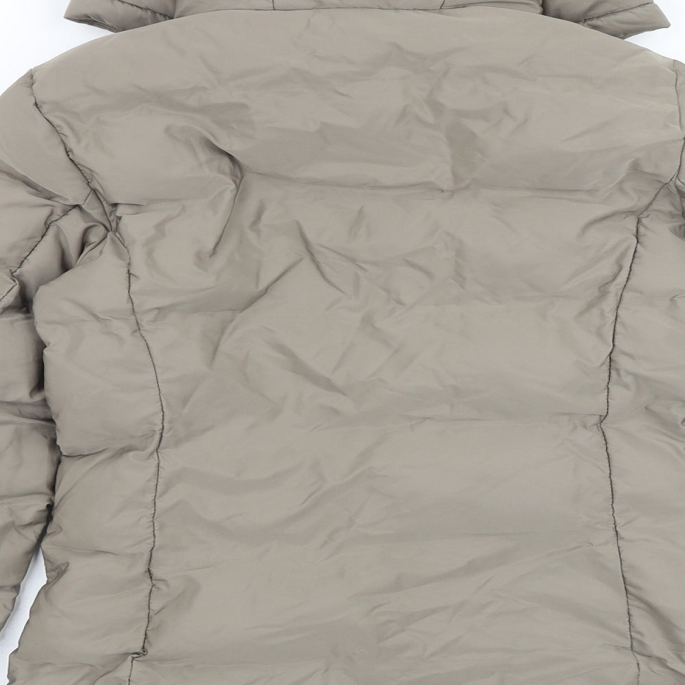 Womens UK Size XS Zara Grey Puffer Jacket