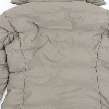 Womens UK Size XS Zara Grey Puffer Jacket