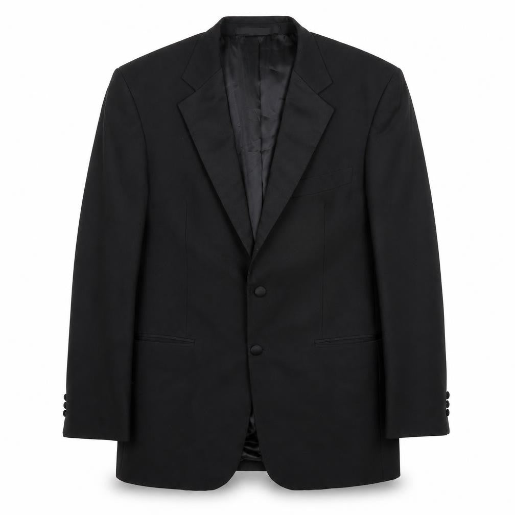 Mens UK Size 40 Marks and Spencer Regular Black Suit Tuxedo