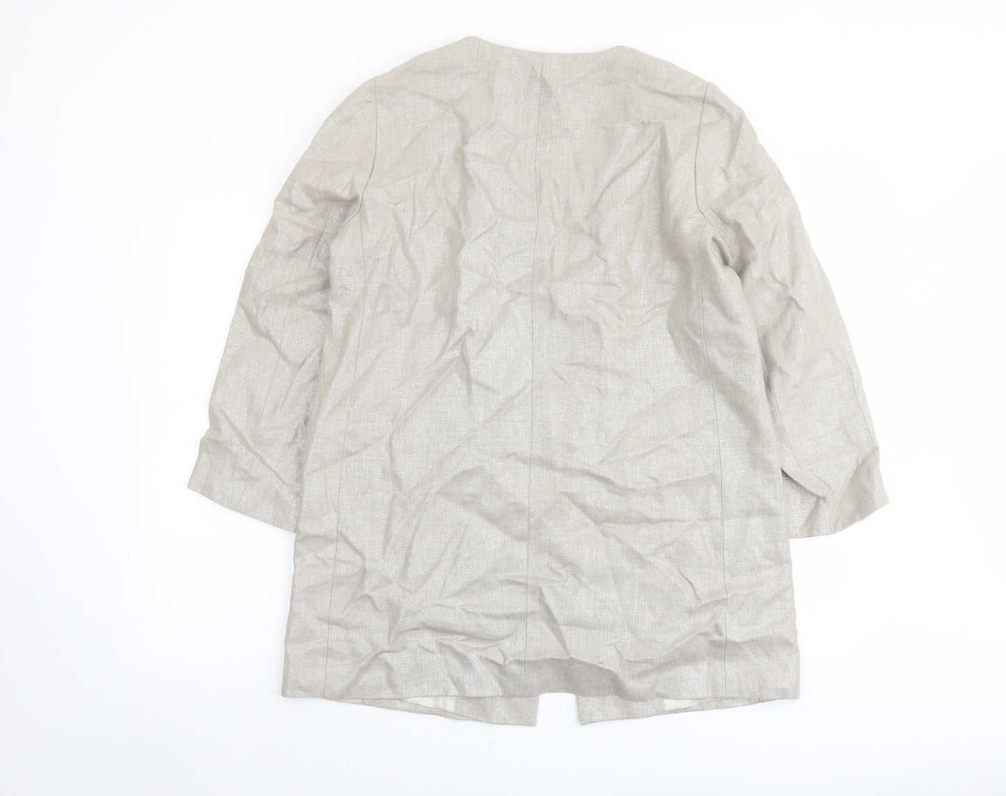 Womens UK Size L Zara Beige Jacket